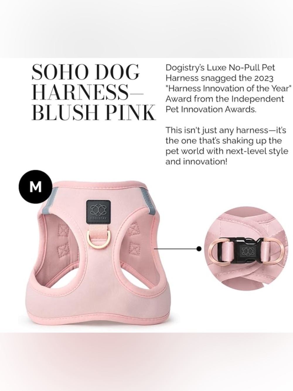 Luxury Pink Dog Harness